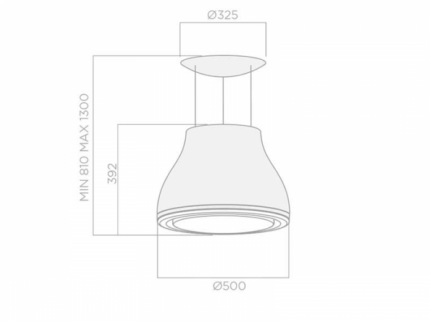 Островная вытяжка Elica SHINING PELTROX/F/50 PRF0120497A