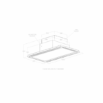 Вытяжка встраиваемая в потолок Elica HILIGHT GLASS H16 WH/A/100 PRF0167044A
