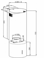 Вытяжка Maunfeld_ Lee Wall 35 нержавеющая сталь
