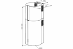 Вытяжка цилиндрическая Meferi TUBE40GOLD COMFORT PLUS