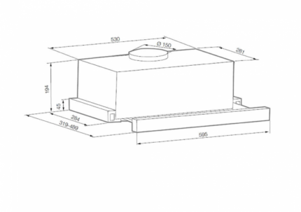 Встраиваемая вытяжка GRAUDE DHF 60.0 W