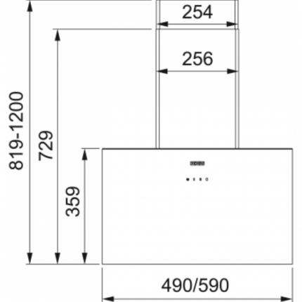 Кухонная вытяжка Franke LENS 50 BK/SS 330.0712.211
