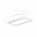 Вытяжка встраиваемая в потолок Elica CLOUD SEVEN IX/A/90 PRF0142094A