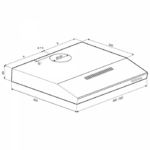 Вытяжка под шкаф Krona Jessica PB 600 slim черный