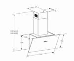 Вытяжка наклонная Meferi AIRBOX60BK LIGHT