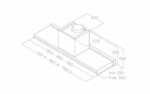 Вытяжка встраиваемая Elica LEVER IX/A/56 PRF0160153