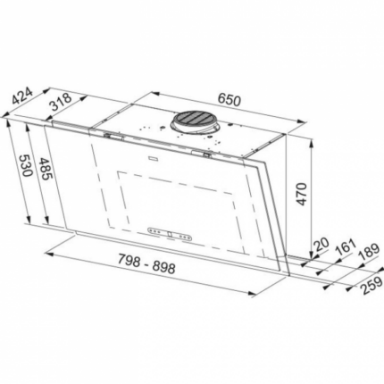 Вытяжка Franke FMA 2.0 PRO 907 BK 330.0682.357