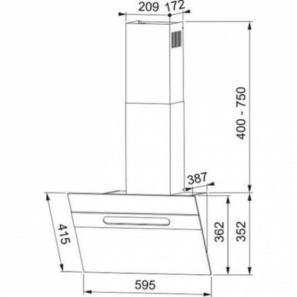 Кухонная вытяжка Franke STERLING 60 BK 330.0702.955