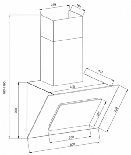 Вытяжка Graude DHK 60.0 EL
