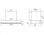 Кухонная вытяжка Elikor_ Sense Glass 60П-1000 черный 305.0706.454