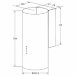 Вытяжка Meferi TUBE35WH ULTRA