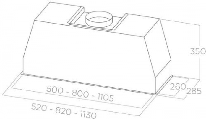 Вытяжка Elica CT35 PRO IX/A/60 PRF0183203 Вытяжка Elica CT35 PRO IX/A/60 PRF0183203