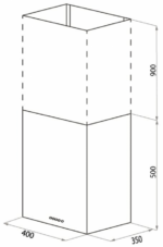 Кухонная вытяжка Maunfeld Box Push 40 белый