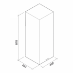 Вытяжка пристенная Falmec Mira White 40 CMWN40.E0P2#ZZZB491F