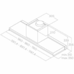 Встраиваемая вытяжка Elica LEVER IX/A/116 PRF0163362