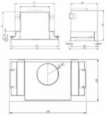 Кухонная вытяжка встраиваемая Akpo WK-10 Neva glass 60 см черный