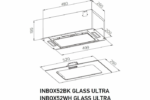 Вытяжка полновстраиваемая Meferi INBOX52WH GLASS ULTRA
