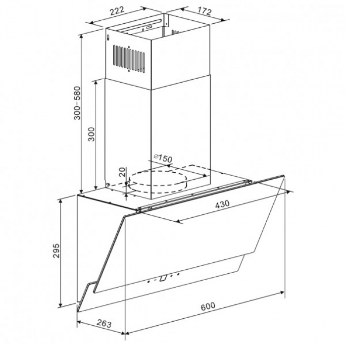 Вытяжка Zigmund & Shtain K 151.6 W Вытяжка Zigmund & Shtain K 151.6 W