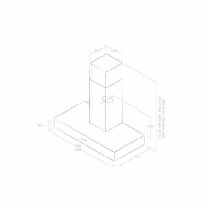 Вытяжка Elica SPOT NG H6 IX/A/60 55916388A