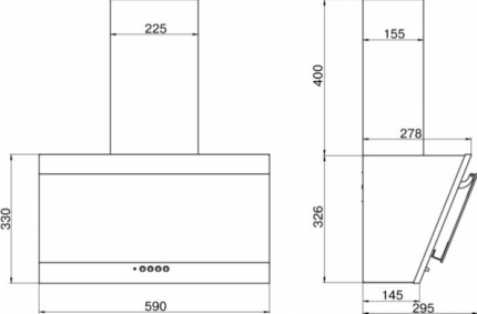 Кухонная вытяжка Elikor Титан 60П-430-К3Д белый/белый 330.0650.882