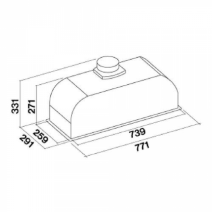 Встраиваемая вытяжка Falmec BUILT-IN 70 MAX EVO CBIN70.E10#ZZZ3460F