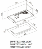 Вытяжка полновстраиваемая Meferi SMARTBOX60WH LIGHT